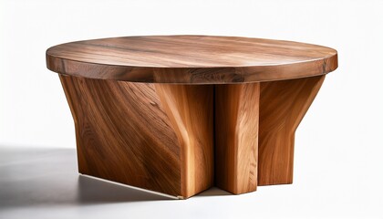 wooden stool made from natural materials cut out stock