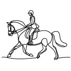 Fototapeta premium horse riding on a horse, horse riding horse, horse and rider