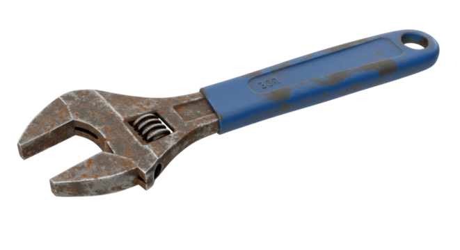 Isolated Adjustable Wrench