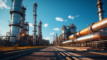 Industrial Refinery Complex: A Panorama of Modern Petrochemical Production