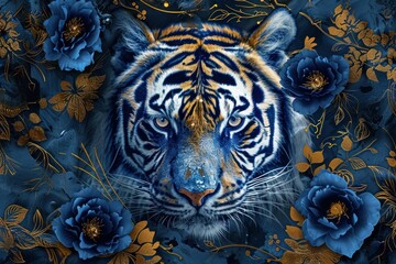 Tiger backgrounds wildlife animal.