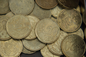 Zwanzig Cent Euro Münzen