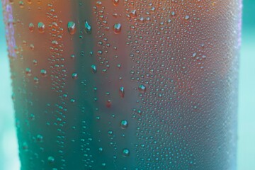 water drops on glass