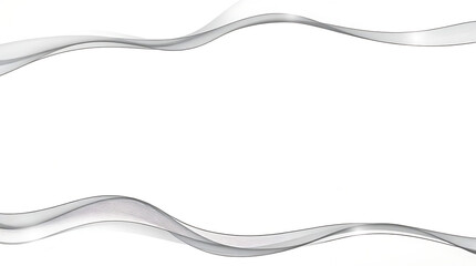 White abstract vector long minimal banner. Light neutral background with arrows and copy space for text. Facebook cover, social media header, web banner. Black Wavy Lines Isolated on White Background