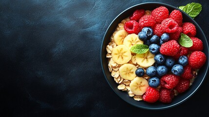 Delicious Berry Oatmeal Breakfast Bowl of excellence in splendor beyond compare with grace