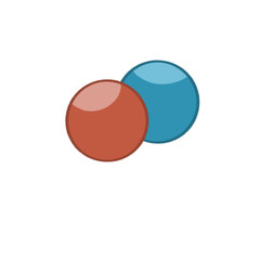 a red and blue ball pills