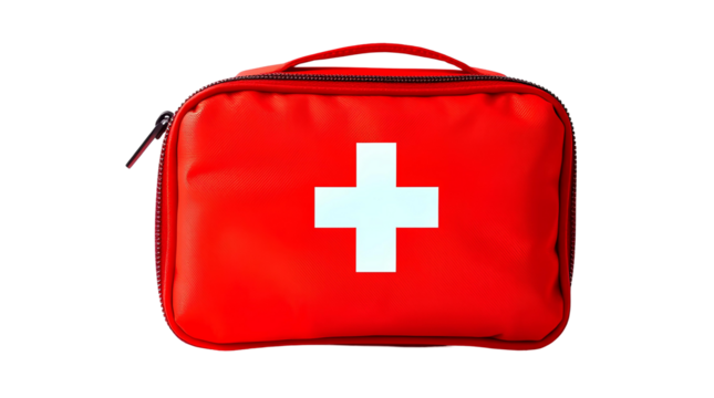 Photo of first aid kit bag isolated on transparent background.png