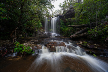 Beautiful flow view of National Falls, Sydney, Australia.