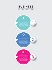 Vector business Presentation Connecting Steps Infographic Template