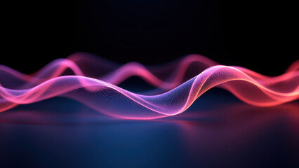 Vibrant, abstract digital art with a futuristic feel, featuring flowing lines and glowing hues.