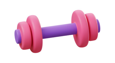 Dumbbell icon 3d rendering vector illustration