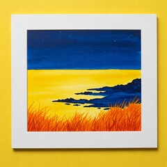 Sunset on the sea