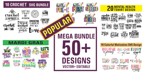 50+ t shirt designs mega SVG Bundle, T Shirt Designs SVG, Svg Files for Cricut, Silhouette Cut Files, Clipart, Svg for Shirts, Flower svg, Cricut, Silhouette