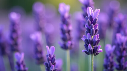 Lavender spike in close-up.
