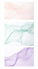 Fototapeta premium Abstract pastel flowing silk fabric background with soft light shades