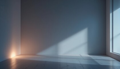 Minimalist interior design modern room photo bright natural light calm environment conceptual space