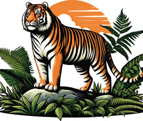 Tiger Vector Illustration Design