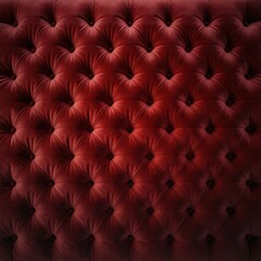 Elegant deep red tufted fabric with a luxurious texture, perfect for upholstery and decorative design elements