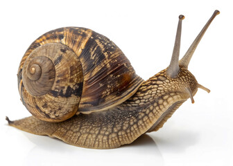 Snail Closeup Slow Animal Shell Nature Brown Wildlife Gastropod
