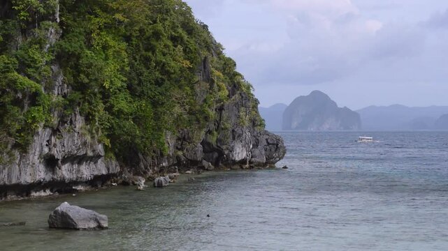 Tropical paradise with crystal waters El Nido Island