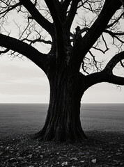 The lone tree in the wilderness