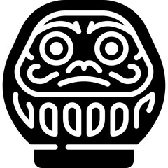 daruma solid icon