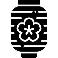 lantern solid icon