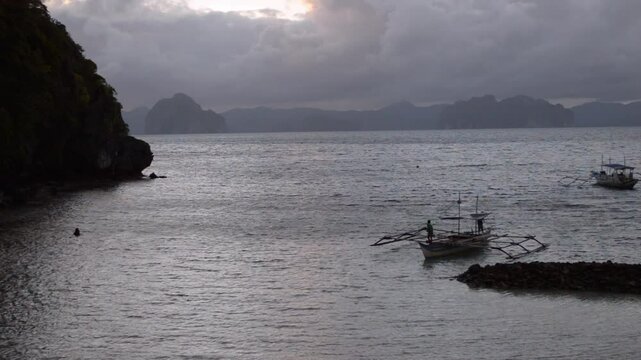 Tropical paradise with crystal waters El Nido Island