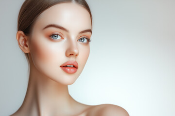 Cosmetology, beauty and spa concept model
