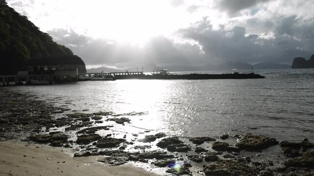 Tropical paradise with crystal waters El Nido Island