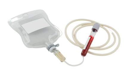 Isolated Blood Collection Bag and Tube for Medical Use