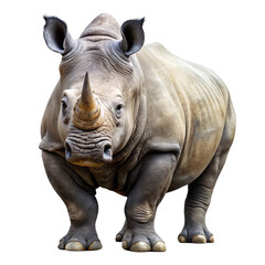 Fototapeta premium rhinoceros isolated on white background