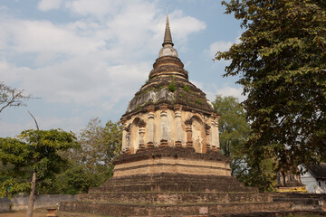 Fototapeta premium Thailand Chiang Mai view on a cloudy spring day