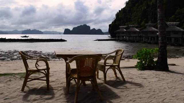 Tropical paradise with crystal waters El Nido Island