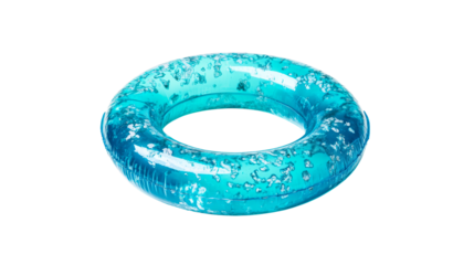 Aqua Glitter Pool Ring, Transparent Summer Fun, cut out transparent