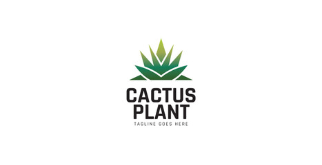Cactus Plant Logo Template Design Vector, Emblem, Design Concept, Creative Symbol, Icon