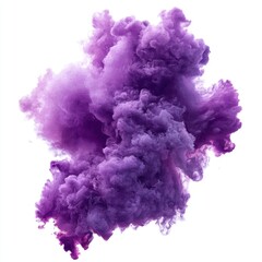 Fototapeta premium Vibrant Purple Smoke Cloud with Artistic Swirls and Soft Edges for Creative Backgrounds and Abstract Art Projects