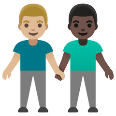 Men Holding Hands Emoji

