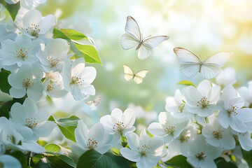 Obraz premium Wildflower Meadow In Spring With Blooming Daisies And Rolling Hills Generative AI