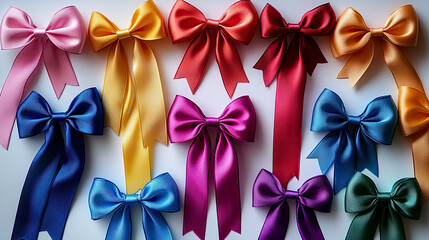 Elegant Rainbow Bows – A Celebration Of Color And Style