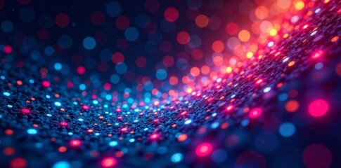 Swirling colorful dots in a mesmerizing pattern, abstract art, colorful motion background