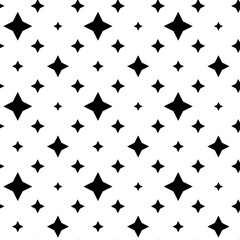 Abstract geometric pattern with crosses, stripes, lines. Seamless vector background. White and black ornament. Modern reticulated graphic design.