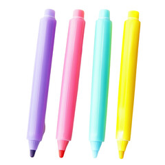 Highlighters isolated on white background