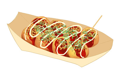 たこ焼き　マヨネーズ　ネギ