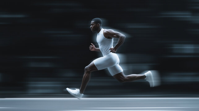 Bioengineered athlete running at superhuman speed
