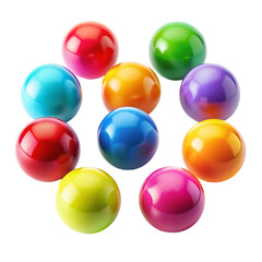 Fototapeta premium colorful balls isolated on white