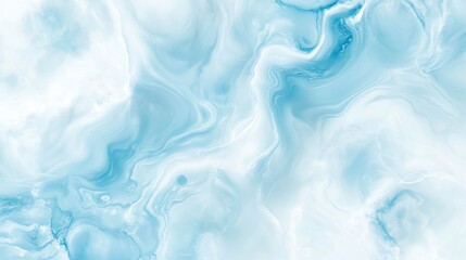 Naklejka premium Fluid art creation featuring vibrant blue tones studio setting abstract artwork calm environment close-up view artistic expression