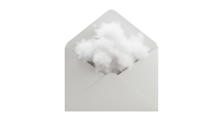 Isolated Open Envelope with Cloud Inside