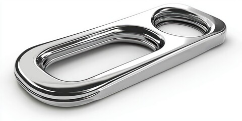 Sleek Metal Can Opener on White Background Ideal for Kitchen Accessories and Modern Home Decor
