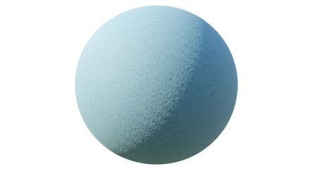 Isolated Textured Blue-Green Sphere